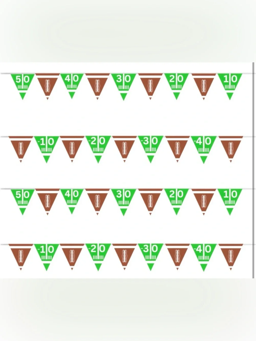 4E's Novelty 4 Pcs (9’ Each) Football Flag Banner No DIY MSRP $19.99 New NIP
